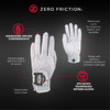 Zero Friction Men's Distance Pro GPS Golf Glove, White GL20002